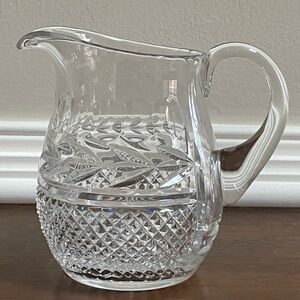 Galway Irish Crystal “Leah” Heavy Cut Crystal Pitcher, 32 ounce 6” Tall